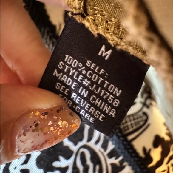 Jealous Tomato Olive Utility Jacket with Red & Blue Floral Embroidery - Picture 11 of 11